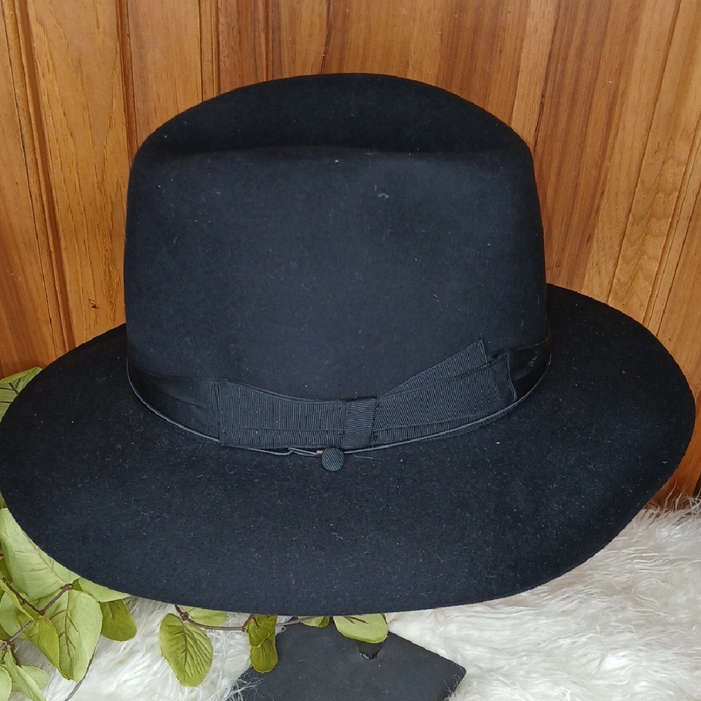 BORSALINO Black Wool Hat
